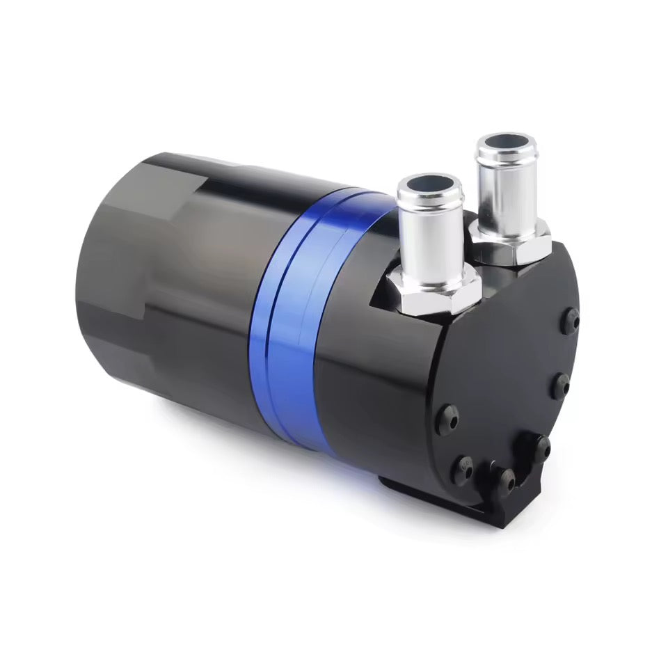 Bidon de récupération d'huile en aluminium de course universel, précieux avec 8 raccords, neuf