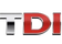 TDI logo with 'T' in silver and 'D' and 'I' in red on a white background